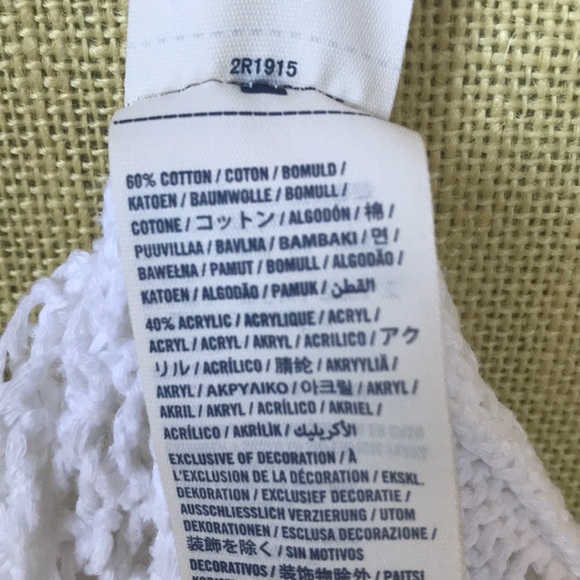 Abercrombie kids white cotton blend sweater (S) - Picture 5 of 6